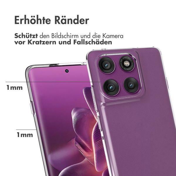 Accezz Clear TPU Backcover Motorola Edge 60 Pro - Transparent