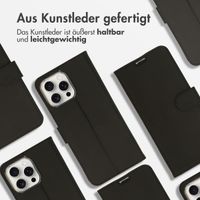 Accezz Wallet TPU Klapphülle Apple iPhone 16 Pro - Schwarz