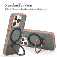 Accezz Ring Stand Backcover mit MagSafe Apple iPhone 16 Pro Max - Braun