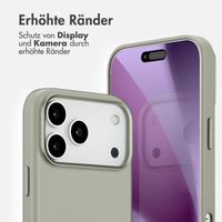 Accezz MagSafe Leather Backcover Apple iPhone 17 Pro Max - Light Grey