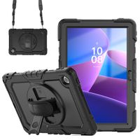 Accezz Robustes Back Cover mit Schultergurt Lenovo Tab (2025) - Schwarz