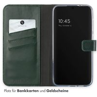 Selencia Echtleder Klapphülle Samsung Galaxy S24 FE - Grün