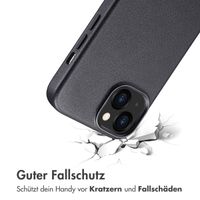 Accezz MagSafe Leather Backcover Apple iPhone 13 - Onyx Black