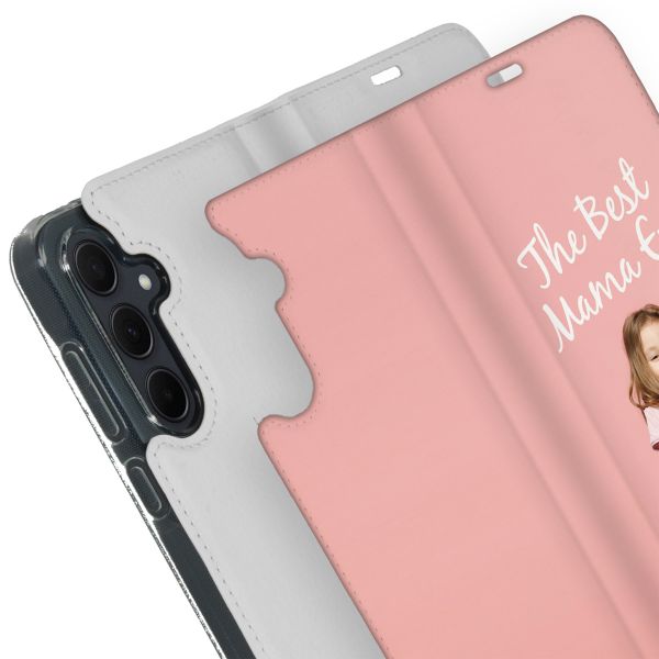 Gestalte deine eigene Compact Gel Klapphülle Samsung Galaxy A55 - Weiß