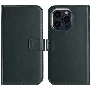 Selencia Echtleder Klapphülle Apple iPhone 16 Pro Max - Grün