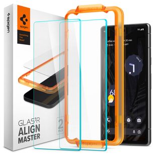 Spigen GLAStR Fit Displayschutzfolie 2er-Pack + Applicator Google Pixel 7a