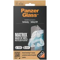 PanzerGlass Ultra Wide Fit Recycelter Antibakterieller Screen Protector Matrix inkl. Applikator Samsung Galaxy S24