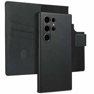 Accezz 2-in-1 Klapphülle aus Leder mit MagSafe Samsung Galaxy S24 Ultra - Onyx Black