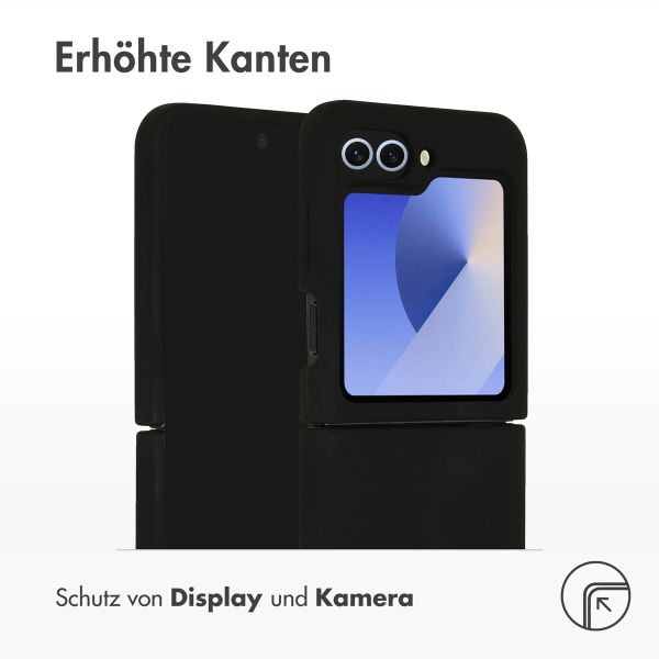 Accezz Liquid Silikoncase Samsung Galaxy Z Flip 6 - Schwarz