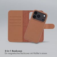 Accezz Edge abnehmbare Bookcase mit MagSafe Apple iPhone 18 Pro / 17 Pro - Braun