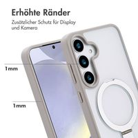 Accezz Ring Stand Backcover mit MagSafe Samsung Galaxy S25 Plus - Grau