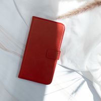 Selencia Echtleder Klapphülle Apple iPhone SE (2016) / 5 / 5s - Rot
