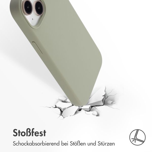 Accezz Liquid Silikoncase mit MagSafe Apple iPhone 13 Mini - Cooper Green