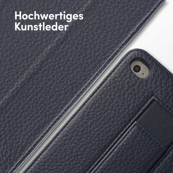 Accezz Dreifach Bookcase mit Handschlaufe Apple iPad Mini 5 (2019) / Mini 4 (2015) - Dunkelblau