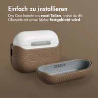 Accezz Echtleder Case  Apple Airpods Pro 3 - Taupe