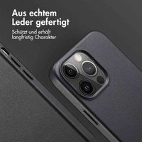 Accezz MagSafe Leather Backcover Apple iPhone 13 Pro - Onyx Black
