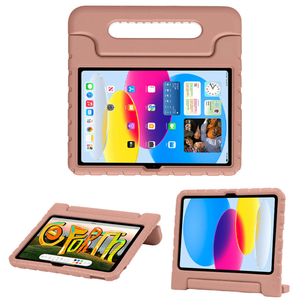 Accezz SchutzHülle mit Handgriff kindersicher Apple iPad 11 (2025) 11 Zoll A16 / iPad 10 (2022) 10.9 Zoll - Dusty Pink