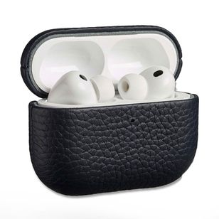 Accezz Echtleder Case  Apple Airpods Pro 3 - Dunkelblau