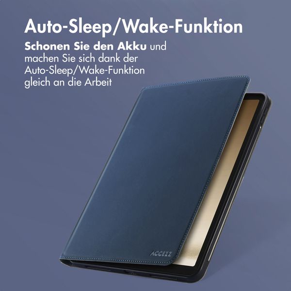 Accezz Classic Klapphülle Samsung Galaxy Tab A9 8.7 Zoll - Dunkelblau