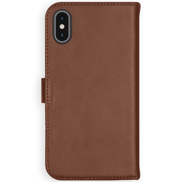 Selencia Echtleder Klapphülle Apple iPhone X / Xs - Hellbraun