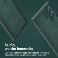 Accezz 2-in-1 Klapphülle aus Leder mit MagSafe Samsung Galaxy S24 Ultra - Cedar Green