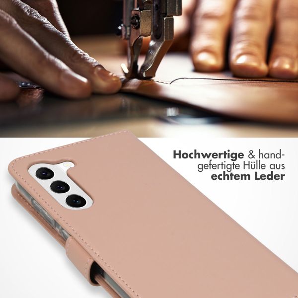 Selencia Echtleder Klapphülle Samsung Galaxy S23 Plus - Dusty Pink
