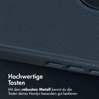 Accezz MagSafe Leather Backcover Apple iPhone 17 - Nightfall Blue