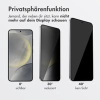 Accezz Sichtschutz-Schutzglas mit Applikator Samsung Galaxy S25 / S24