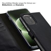 Selencia Echtleder Klapphülle OnePlus 15R - Schwarz