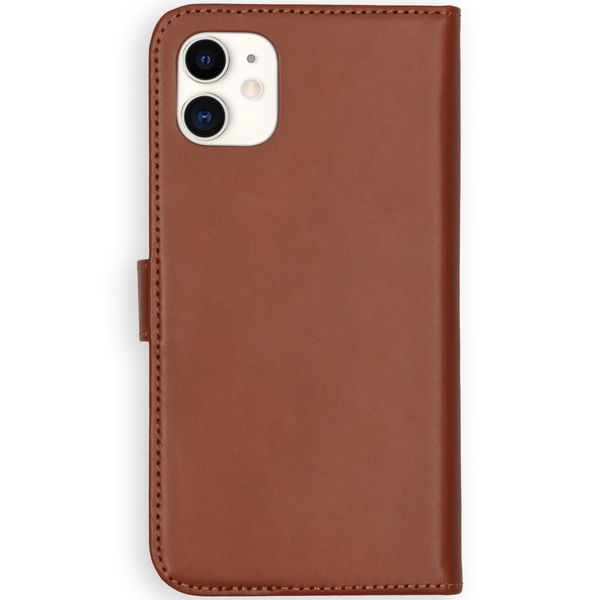 Selencia Echtleder Klapphülle Apple iPhone 11 - Hellbraun