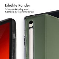 Accezz Classic Klapphülle Samsung Galaxy Tab S9 11.0 Zoll / S10 Lite / S10 FE / S9 FE 10.9 Zoll - Grün