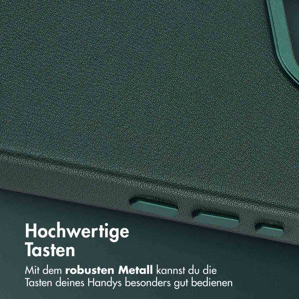 Accezz MagSafe Leather Backcover Apple iPhone 17e / 16e - Cedar Green