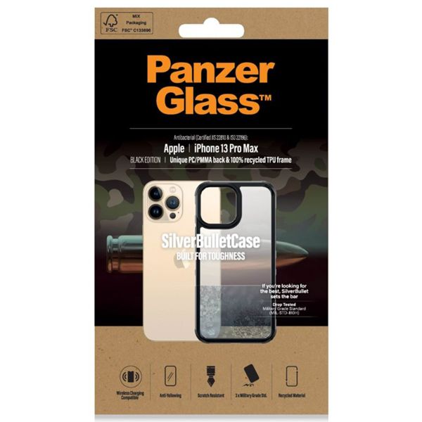 PanzerGlass SilverBullet ClearCase Apple iPhone 13 Pro Max - Schwarz