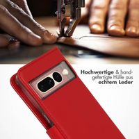 Selencia Echtleder Klapphülle Google Pixel 7 Pro - Rot