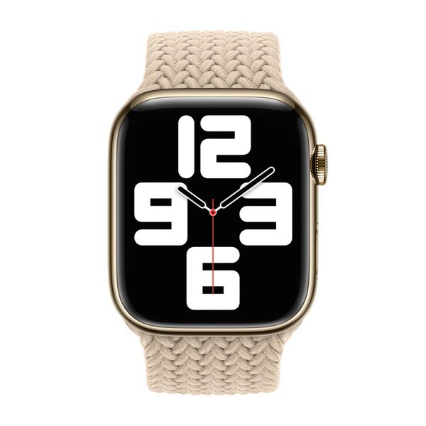 Apple Geflochtenes Solo Loop für  Apple Watch | 38/40/41/42 mm - Größe 7 - Beige