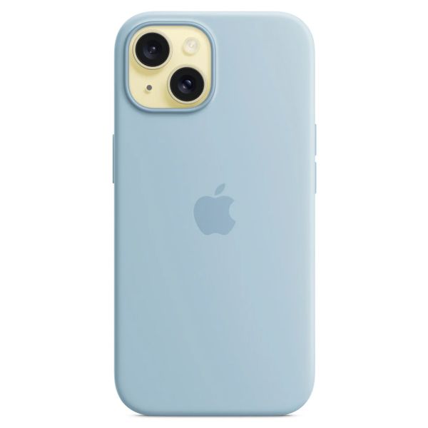 Apple Silikon-Case MagSafe Apple iPhone 15 - Hellblau