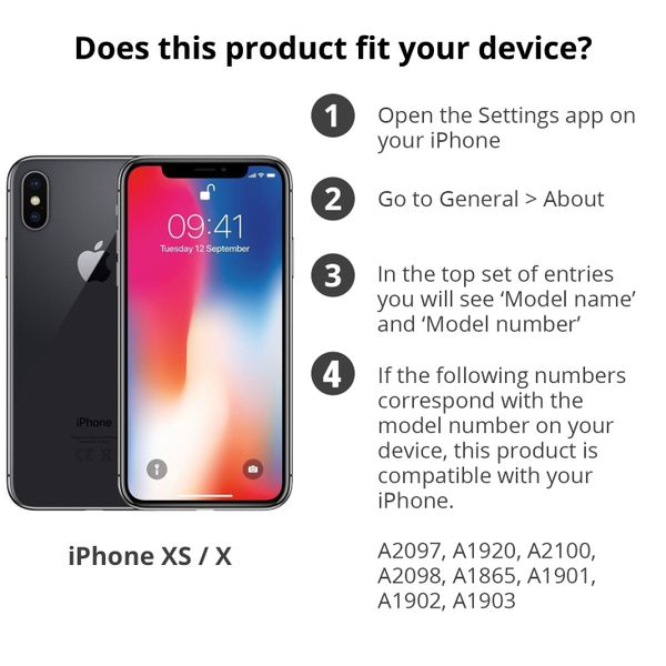 Accezz Wallet TPU Klapphülle Apple iPhone X / Xs - Schwarz