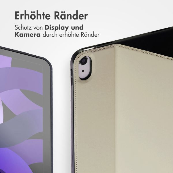 Accezz Classic Klapphülle Apple iPad 11 (2025) 11 Zoll A16 / iPad 10 (2022) 10.9 Zoll - Greige