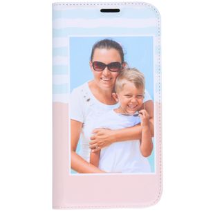 Gestalte deine eigene Compact Gel Klapphülle Apple iPhone 12 Pro Max - Weiß