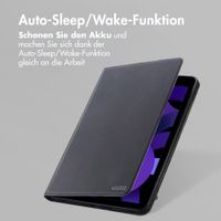 Accezz Classic Klapphülle Apple iPad 11 (2025) 11 Zoll A16 / iPad 10 (2022) 10.9 Zoll - Schwarz