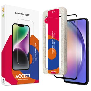 Accezz Vollflächige Schutzfolie aus gehärtetem Glas mit Applikator Samsung Galaxy A54 (5G) / S23 FE