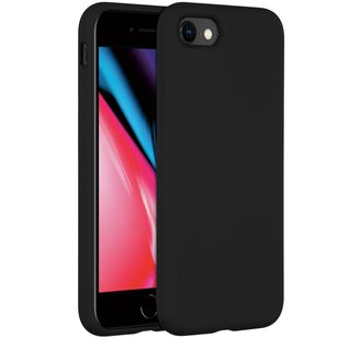 Accezz Liquid Silikoncase Apple iPhone SE (2022 / 2020) / 8 / 7 - Schwarz
