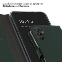 Selencia Echtleder Klapphülle Samsung Galaxy A34 (5G) - Grün