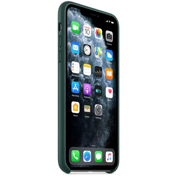 Apple Leder-Case Apple iPhone 11 Pro Max - Forest Green