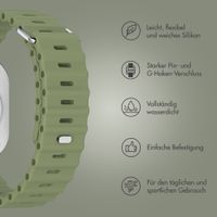 Accezz Ocean Armband für Apple Watch | 44/45/46/49 mm - Khaki