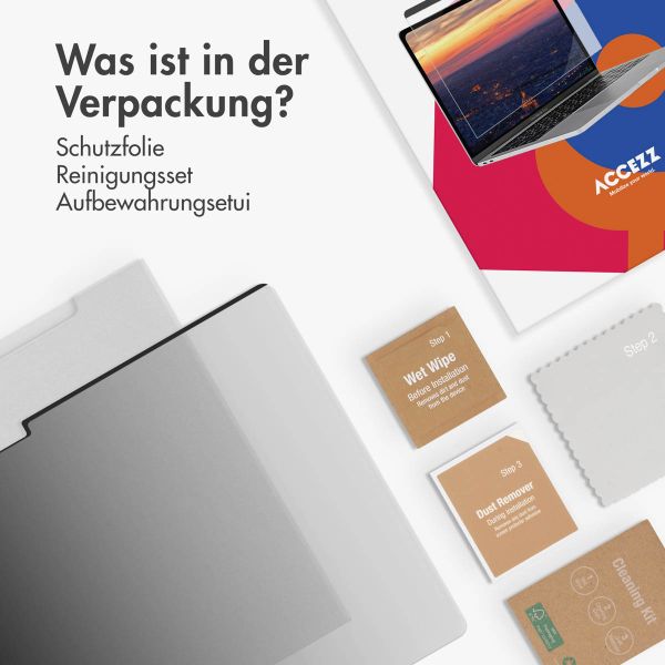 Accezz Magnetische Privacy Displayschutzfolie für Apple MacBook Air 13 Zoll (2018 - 2020) / Pro 13 Zoll (2018 - 2022)