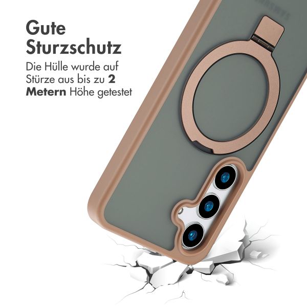 Accezz Ring Stand Backcover mit MagSafe Samsung Galaxy S24 Plus - Braun