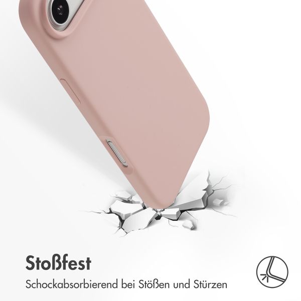 Accezz Liquid Silikoncase mit MagSafe Apple iPhone Air - Rosa