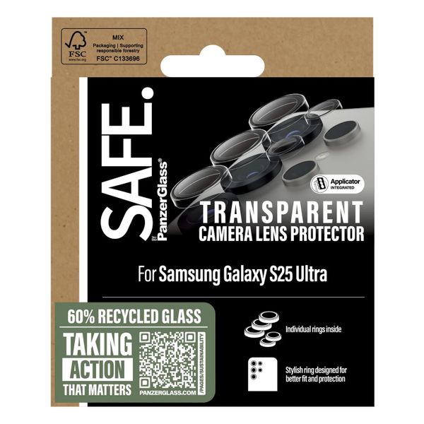 SAFE by PanzerGlass Kameraschutzlinse für das Samsung S25 Ultra - Transparent