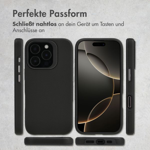 Accezz Tough Back Cover mit MagSafe Apple iPhone 16 Pro - Schwarz